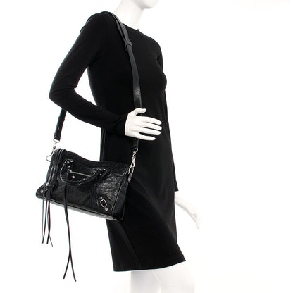 Balenciaga Agneau Classic Silver Hardware S City Black 2 of 8