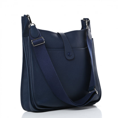 Hermes Taurillon Clemence Evelyne III TGM Bleu Obscur 3 of 11