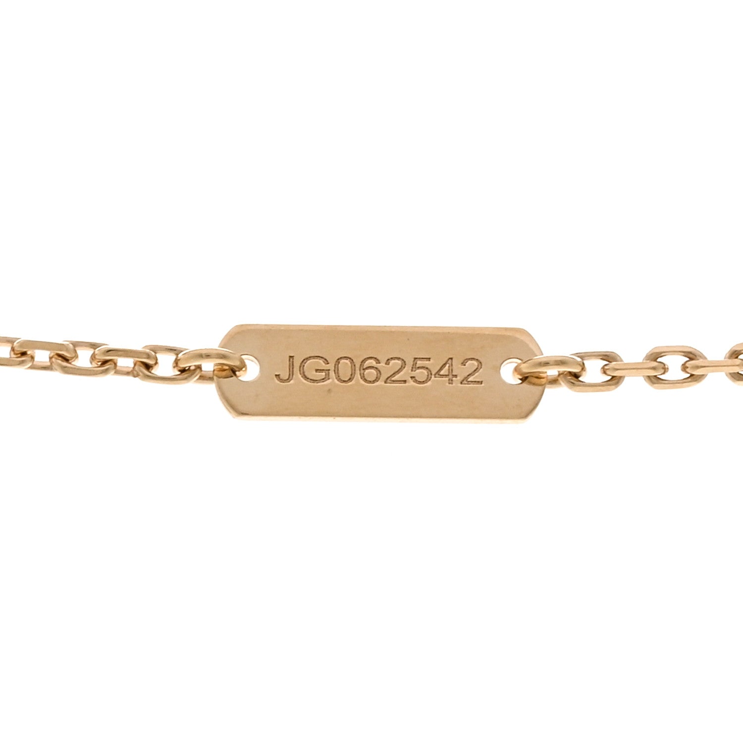 Van Cleef & Arpels 18K Yellow Gold Guilloche Vintage Alhambra Pendant Necklace 5 of 6