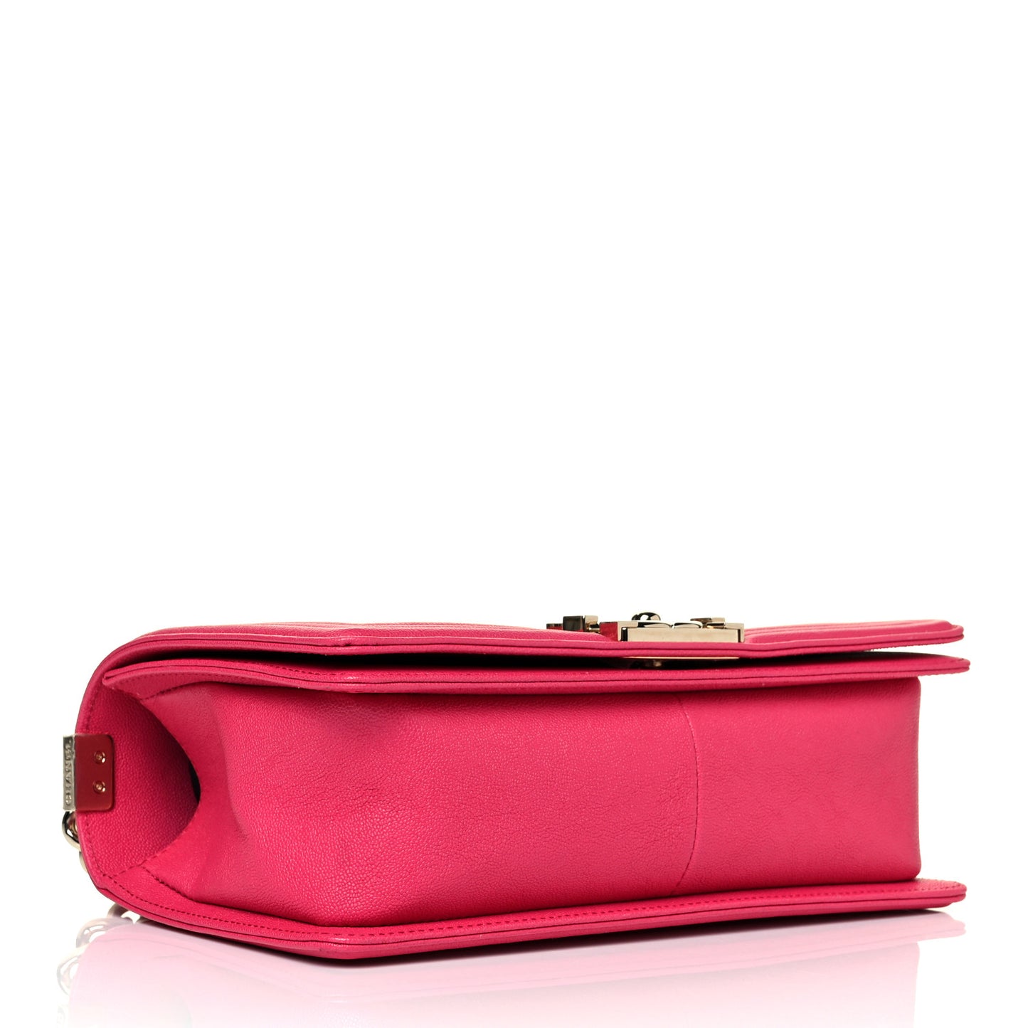 Caviar Quilted Medium Boy Flap Fuchsia
