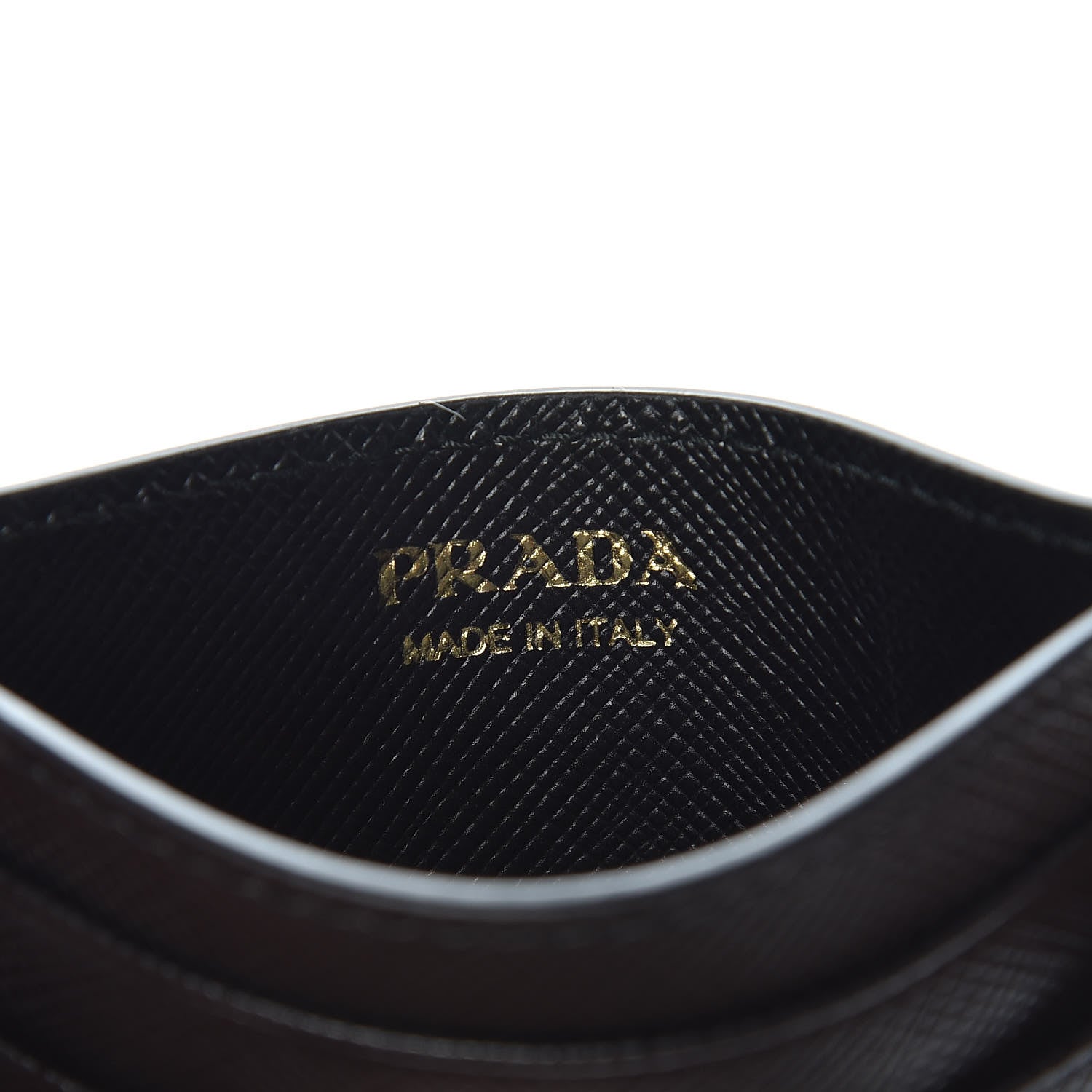 Prada Saffiano Metal Card Holder Black 6 of 7