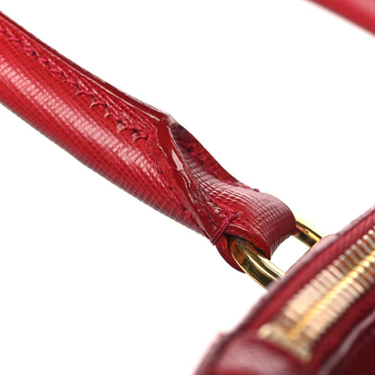 Prada Saffiano Small Galleria Double Zip Tote Fuoco 14 of 15