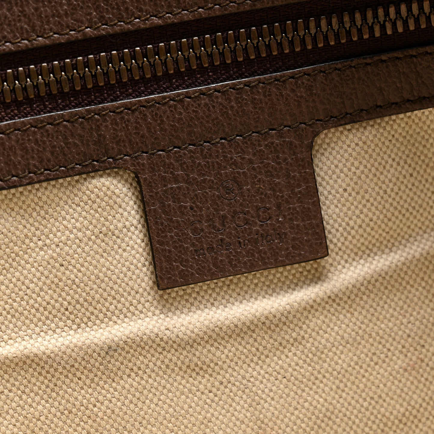 GG Supreme Monogram Web Ophidia Half Moon Hobo Brown