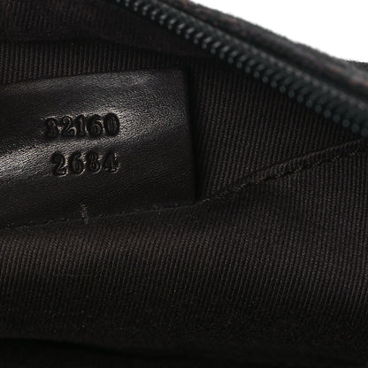 Gucci Denim Monogram Pochette Dark Brown 7 of 13