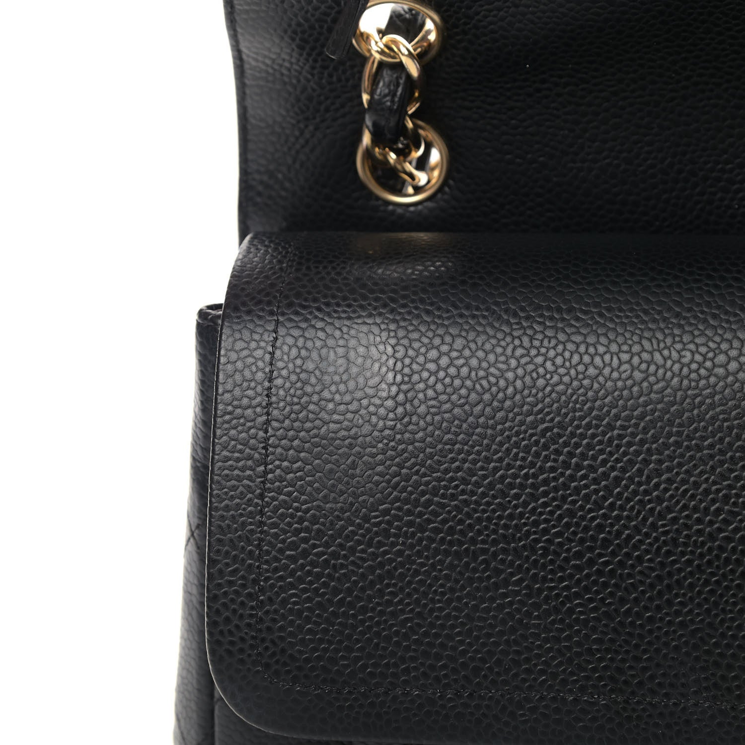 Chanel Caviar Quilted Jumbo Double Flap Black 6 of 9