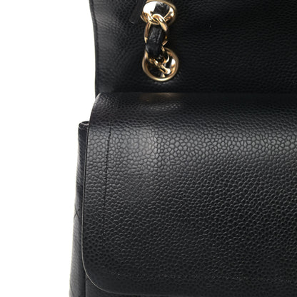 Chanel Caviar Quilted Jumbo Double Flap Black 6 of 9