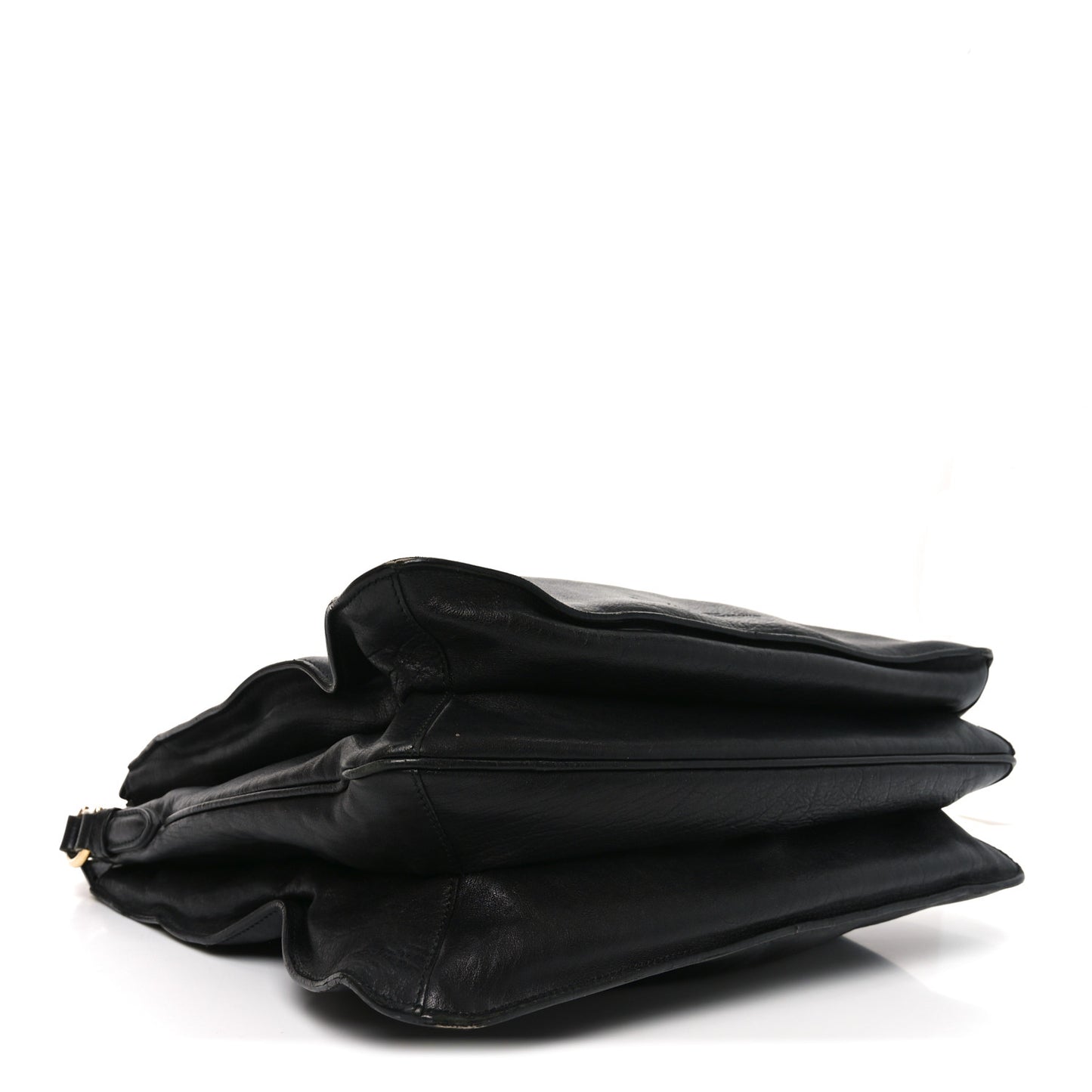 Calfskin Chain Tote Black