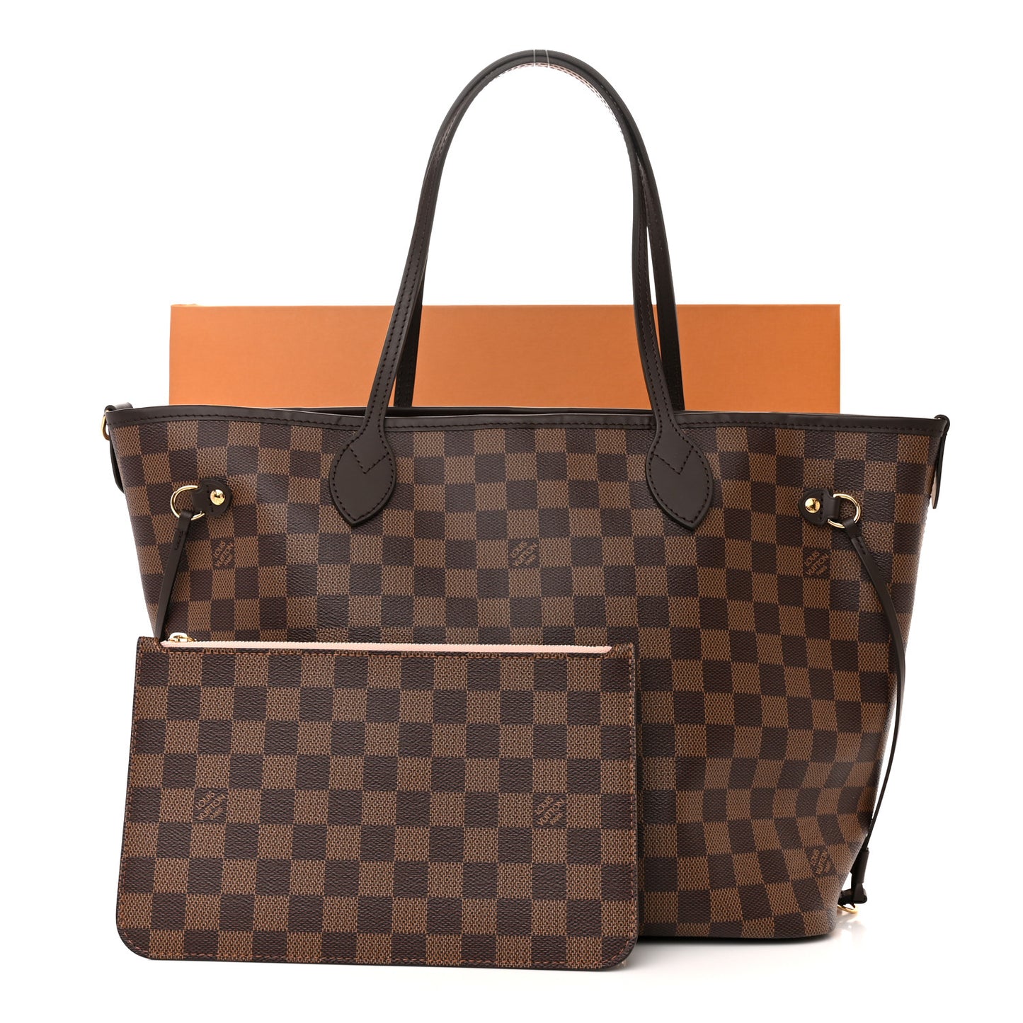 Damier Ebene Neo Neverfull MM Rose Ballerine