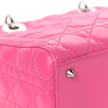 Christian Dior Lambskin Cannage Medium Lady Dior Pink 6 of 15