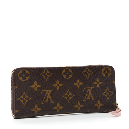 Louis Vuitton Monogram Clemence Wallet Rose Ballerine 3 of 8