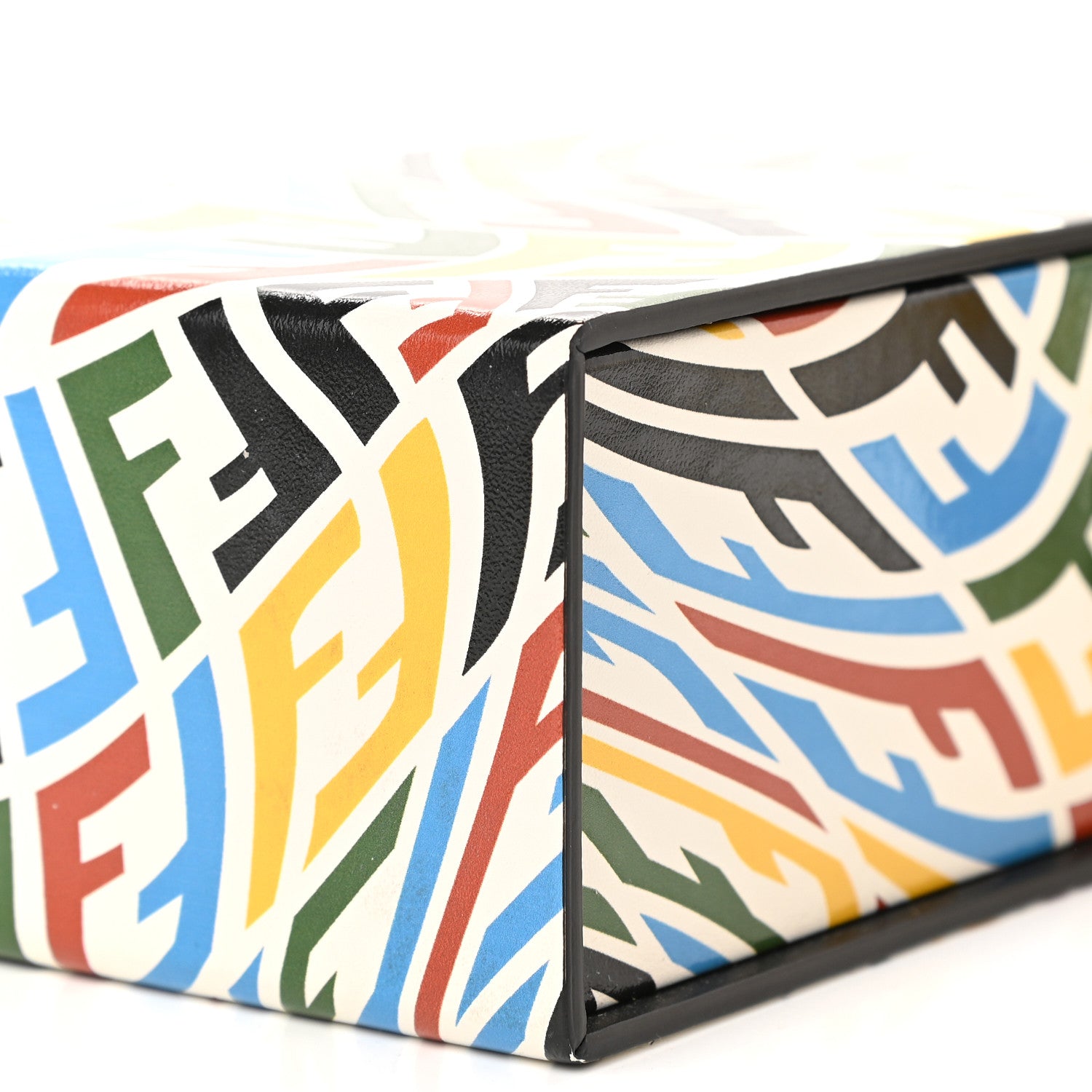 Fendi X SARAH COLEMAN Vitello Grace Light FF Vertigo Box Bag White Ice Multicolor 9 of 10