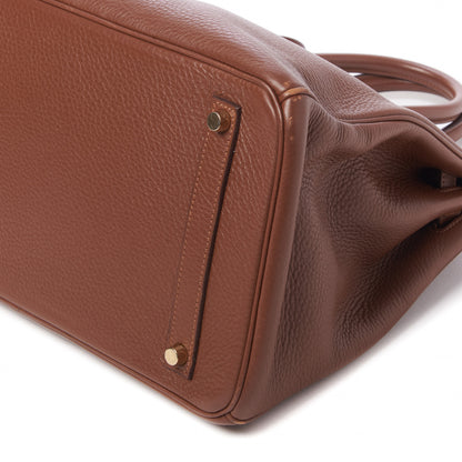 Hermes Taurillon Clemence Birkin 35 Marron D'Inde 7 of 33