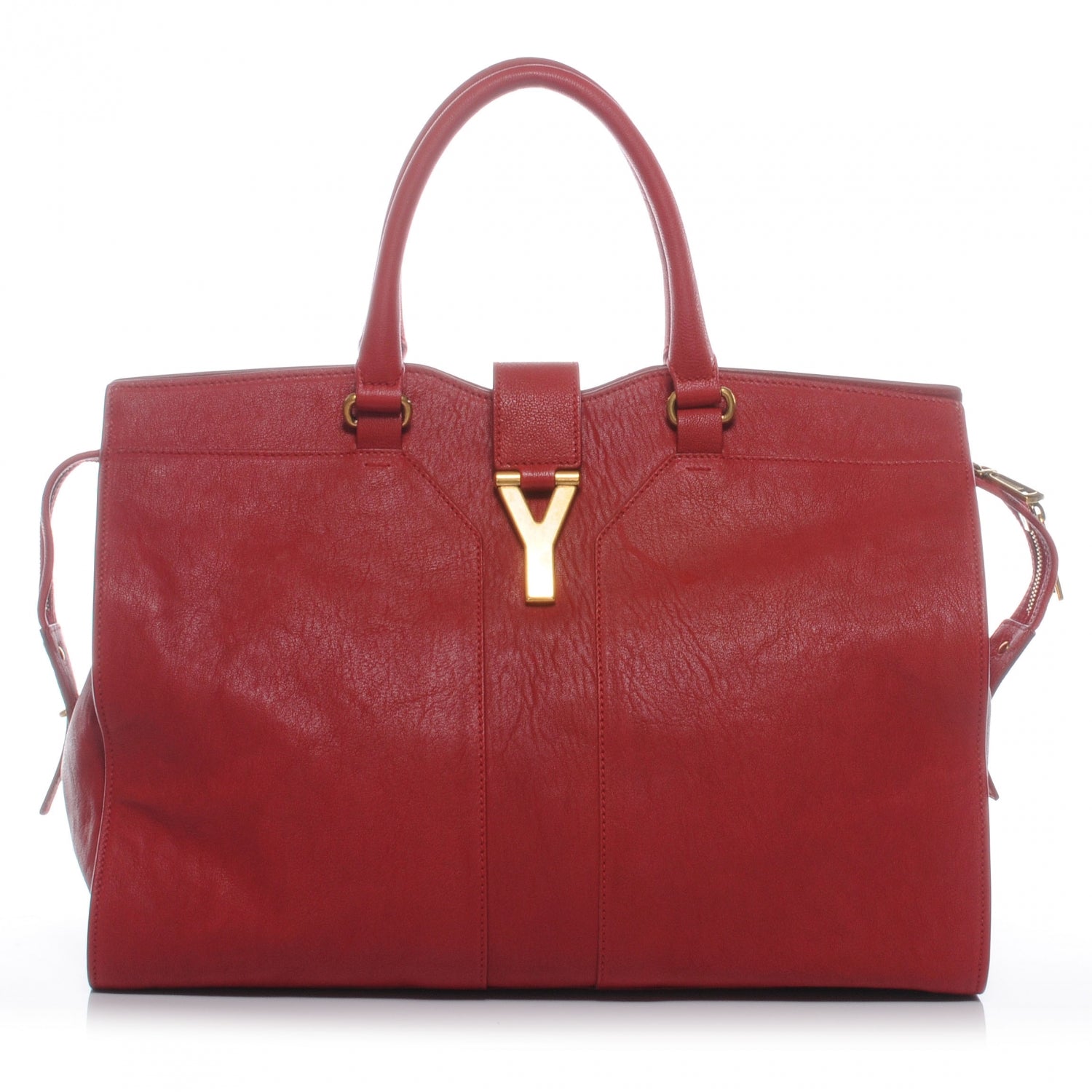 Saint Laurent Sheepskin Large Cabas ChYc Red 1 of 7