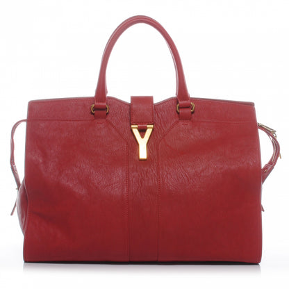Saint Laurent Sheepskin Large Cabas ChYc Red 1 of 7