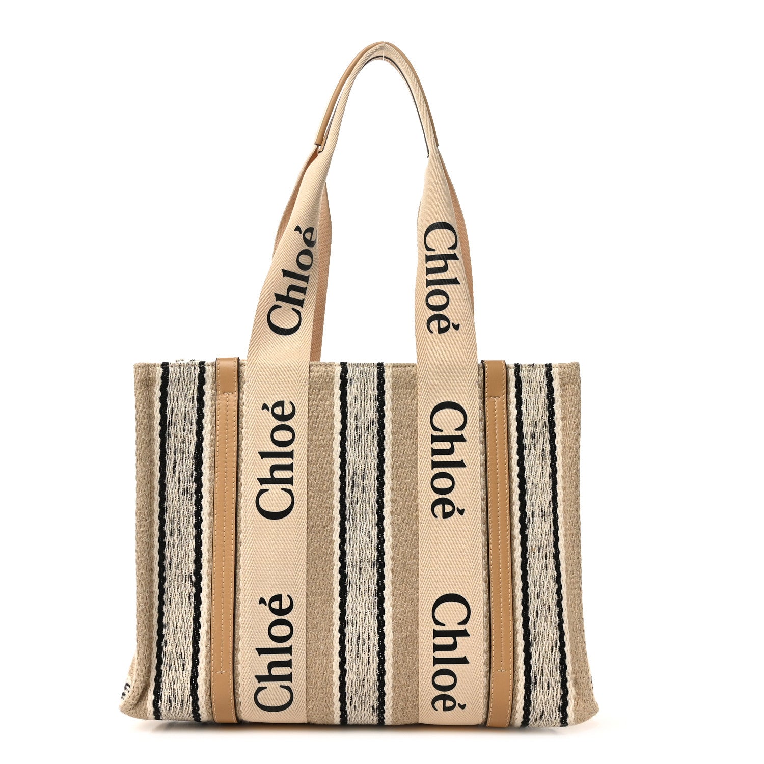 Chloe Knit Medium Woody Ribbon Tote Multicolor 1 of 10