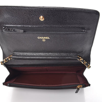 Chanel Caviar Quilted Wallet On Chain WOC Black 5 of 9