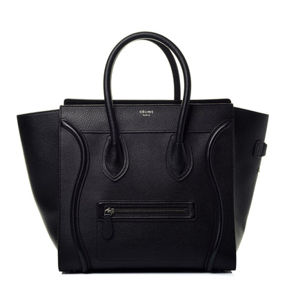 Celine Drummed Calfskin Mini Luggage Black 1 of 9