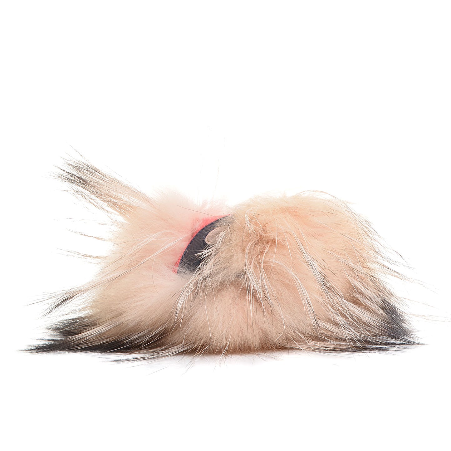 Mink Fox Fur Vitello Wild Jess Monster Bag Bug Charm Pink