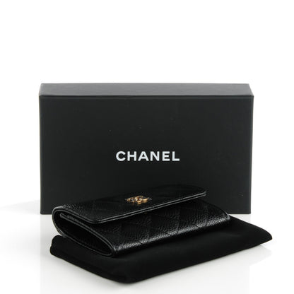 Chanel Caviar Quilted Flap Card Holder Black 4 of 8