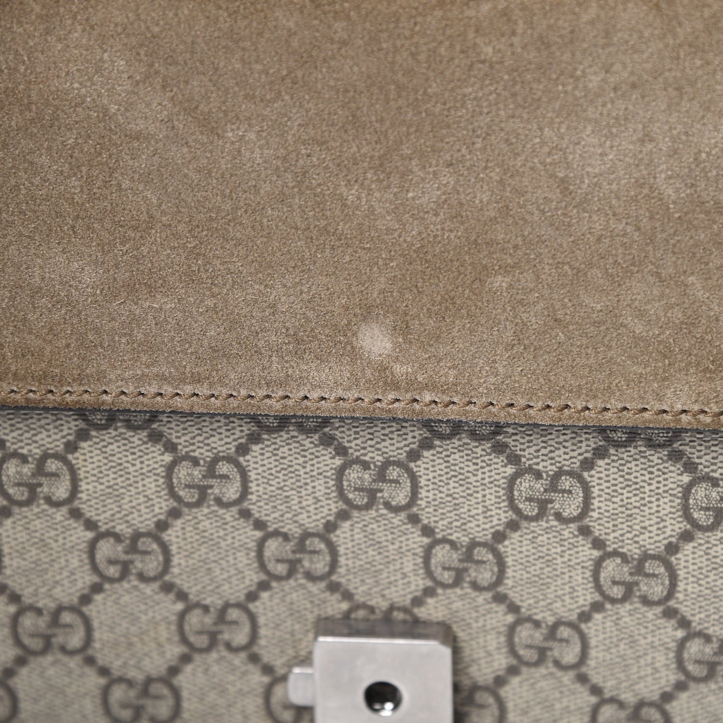 GG Supreme Monogram Small Dionysus Shoulder Bag Taupe