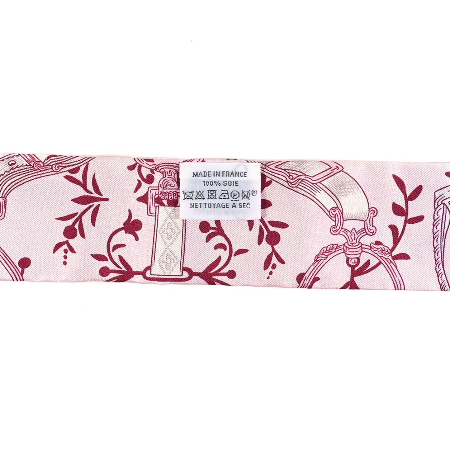 Silk Etriers Remix Twilly Rose Pale Bordeaux