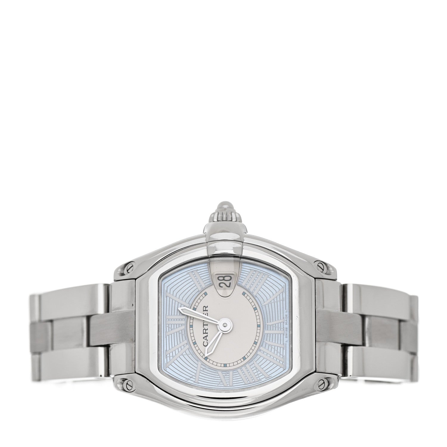 Cartier Stainless Steel 31mm Roadster Quartz Watch Blue 2 of 5