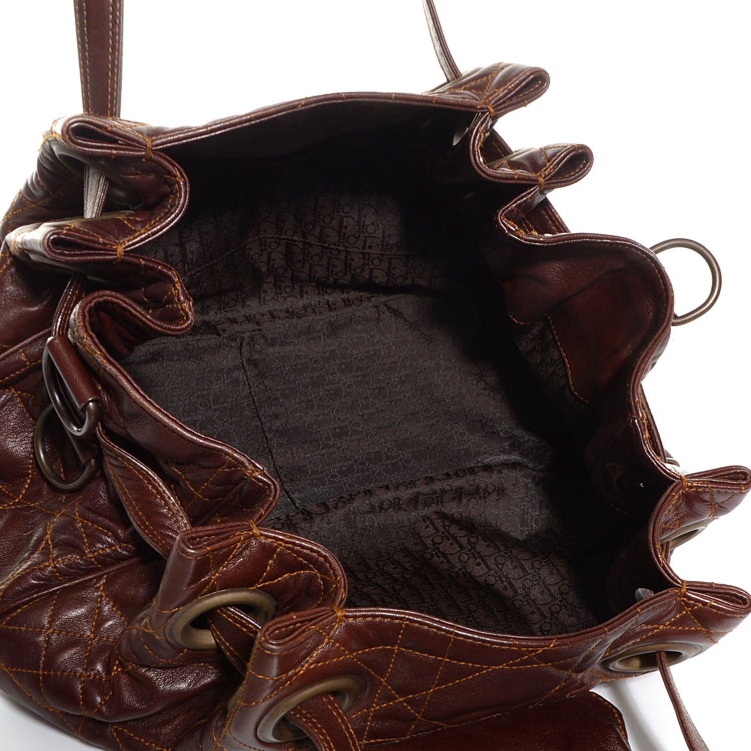 Christian Dior Lambskin Cannage Drawstring | 5 of 7