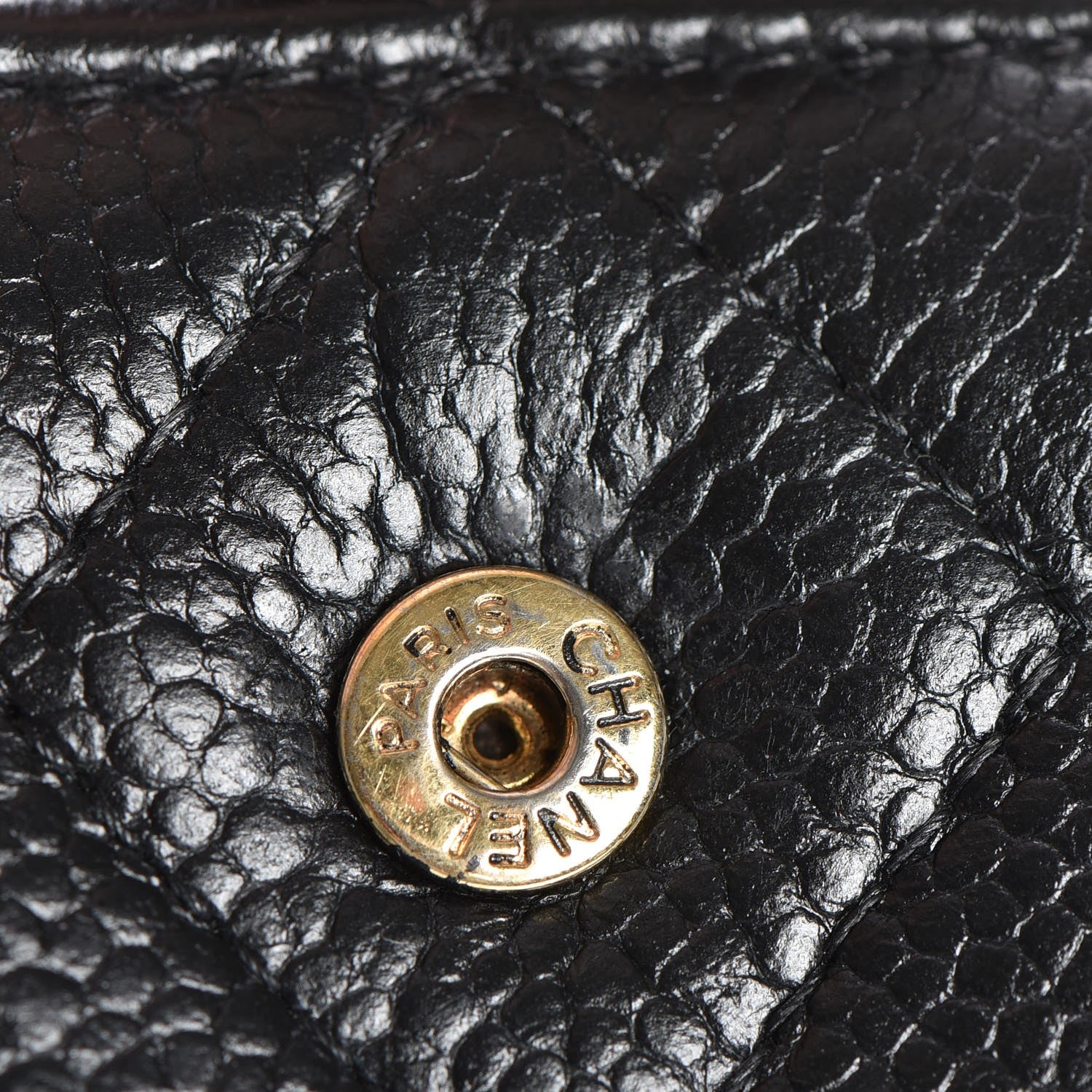 Chanel Caviar Quilted Zipped Pocket Wallet Black 9 of 15