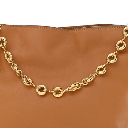 Loewe Nappa Calfskin Mini Flamenco Knot Clutch With Chain Warm Desert 8 of 11