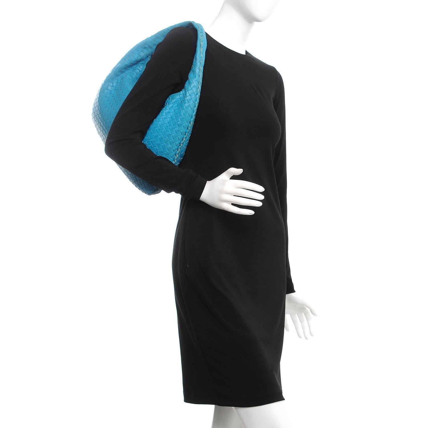 Bottega Veneta Nappa Intrecciato Medium Veneta Hobo Turquoise 2 of 12
