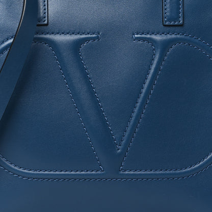 Valentino Garavani Calfskin VLogo Small Walk Tote Peacock 7 of 11