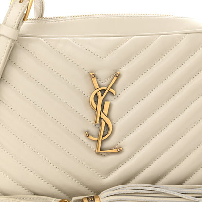 Saint Laurent Calfskin Matelasse Monogram Lou Camera Bag Crema Soft 8 of 11