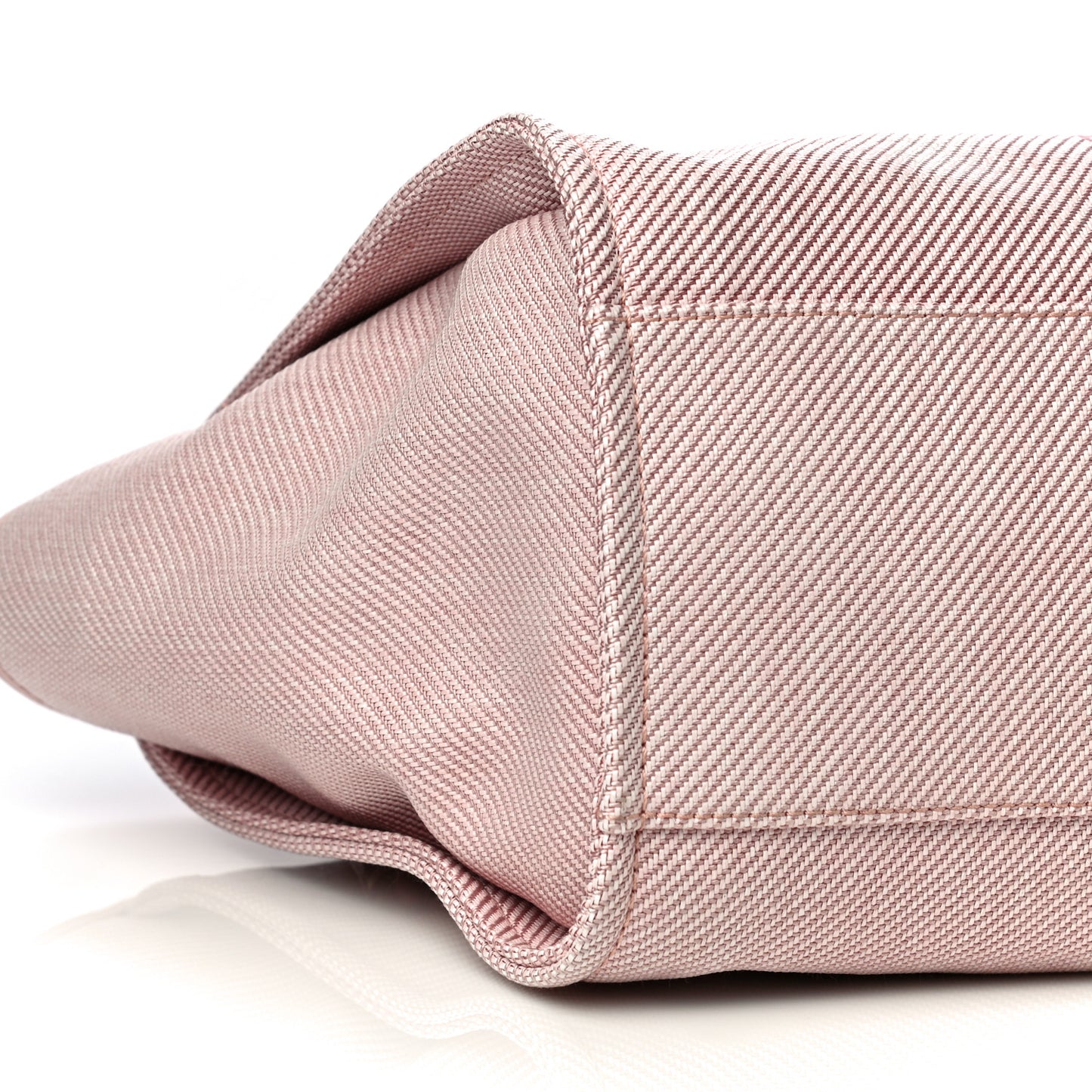 Mixed Fibers Calfskin Medium Deauville Tote Rose Pink