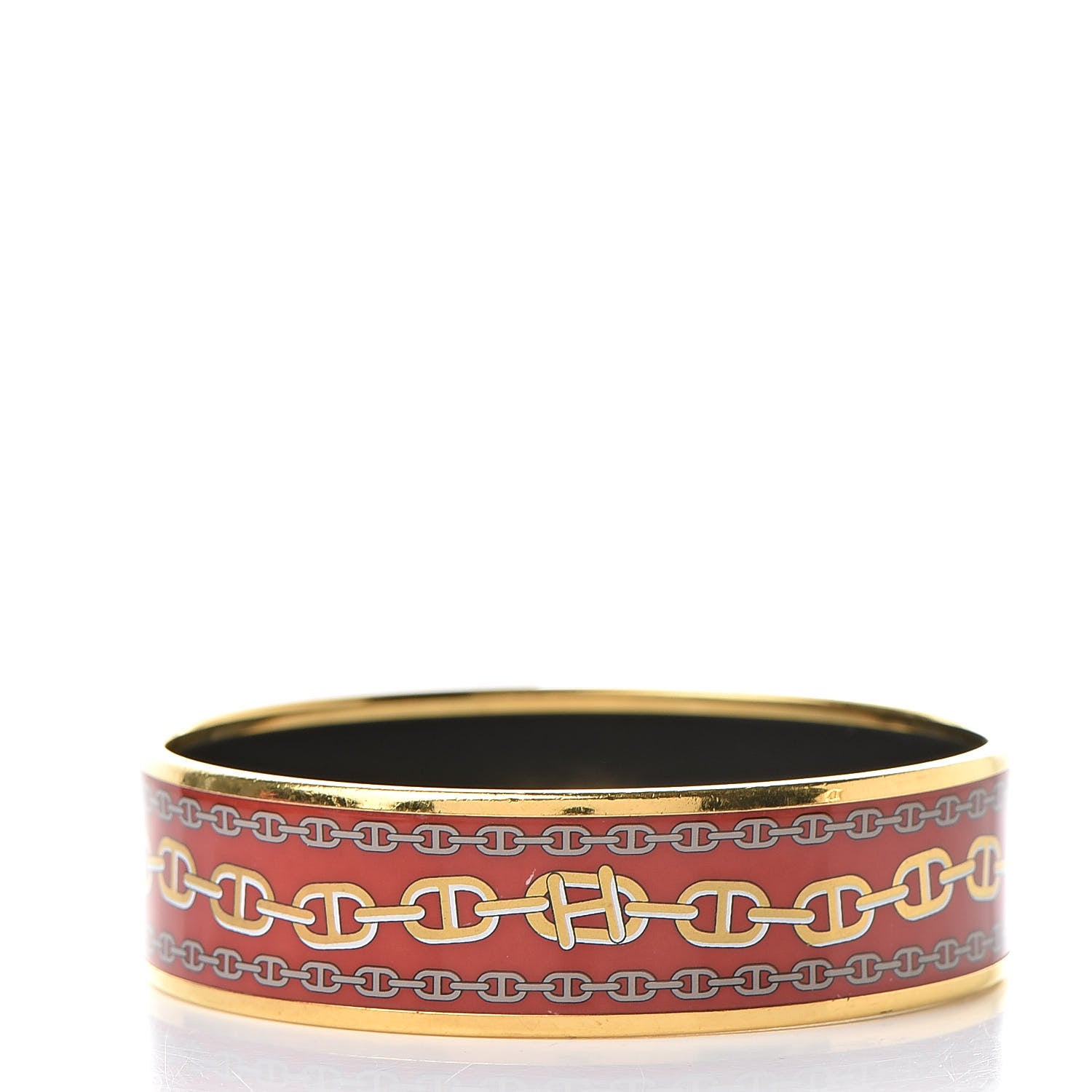 Hermes Enamel Printed Wide Chaine d'Ancre Bracelet 70 3 of 6