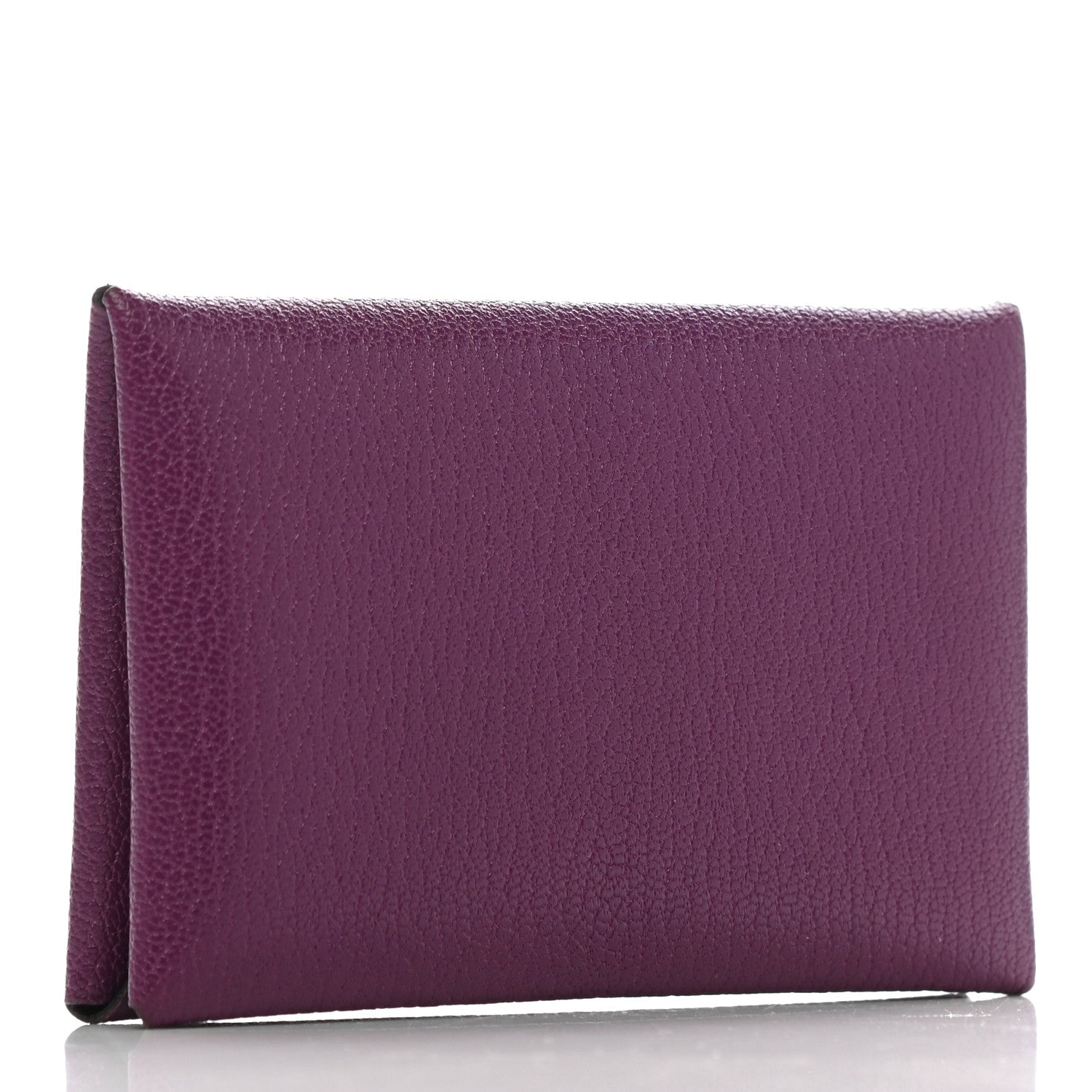 Hermes Chevre Calvi Card Case Anemone 3 of 8