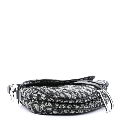 Christian Dior Monogram Saddle Bag Blue 4 of 9