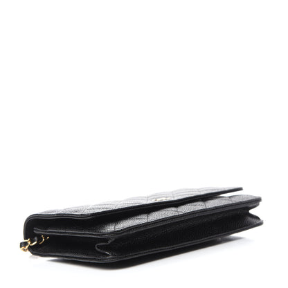 Chanel Caviar Quilted Wallet On Chain WOC Black 4 of 12