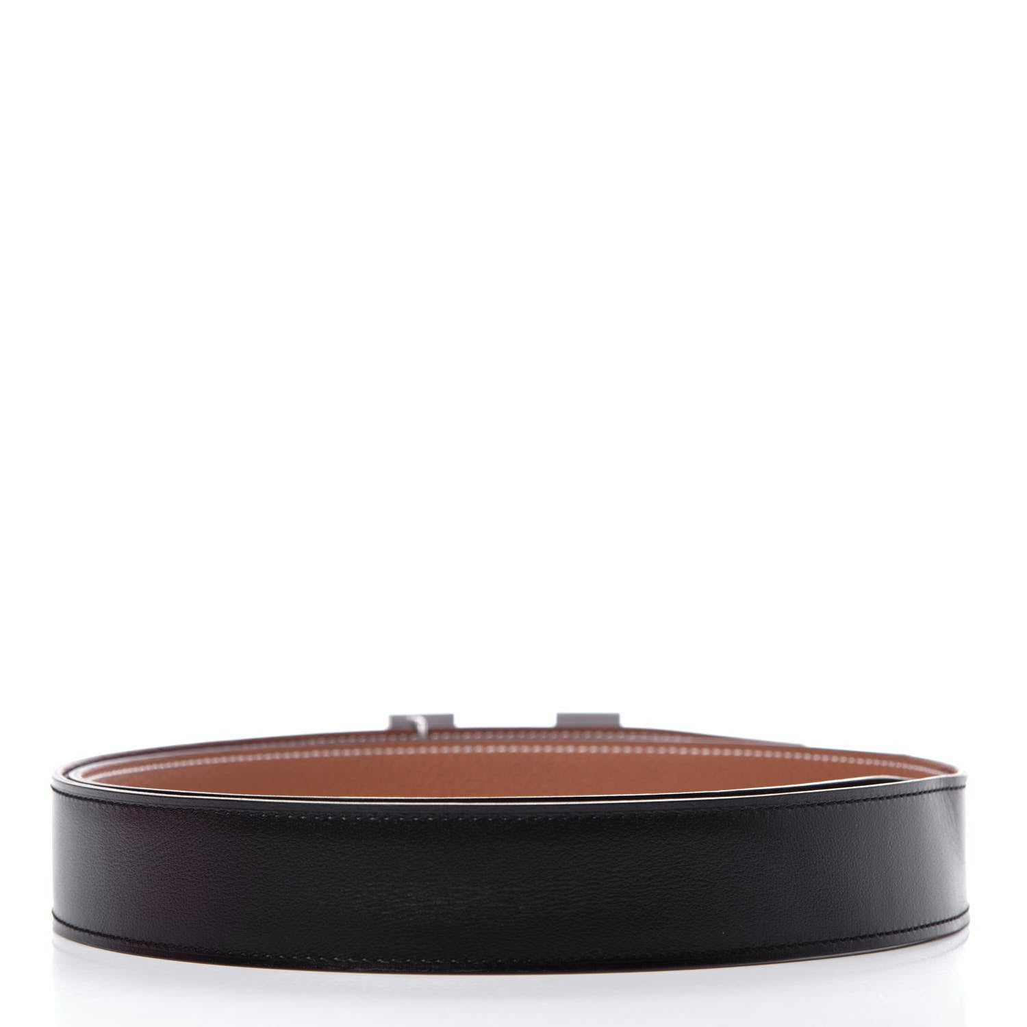 Hermes Box Togo 32mm H Belt 95 Black Gold 2 of 6