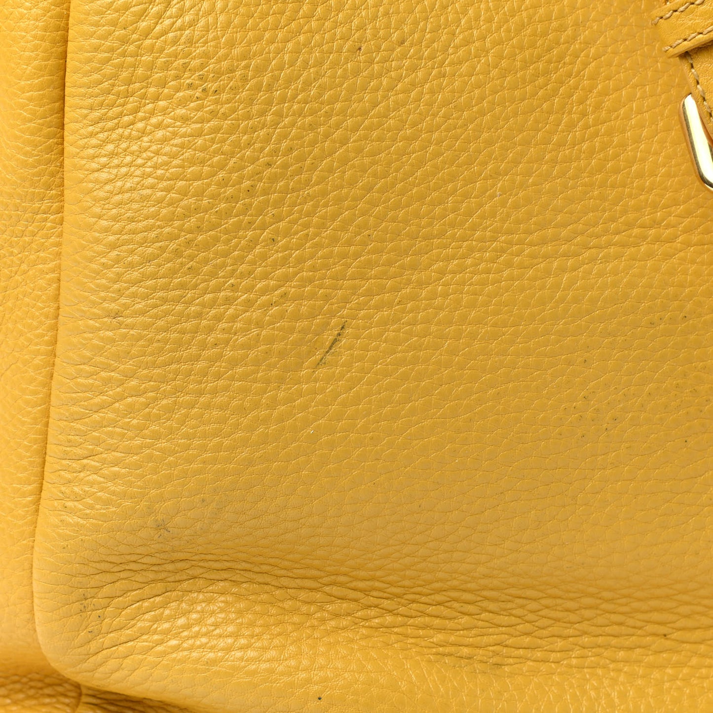 Vitello Daino Side Zip Tote Mimosa
