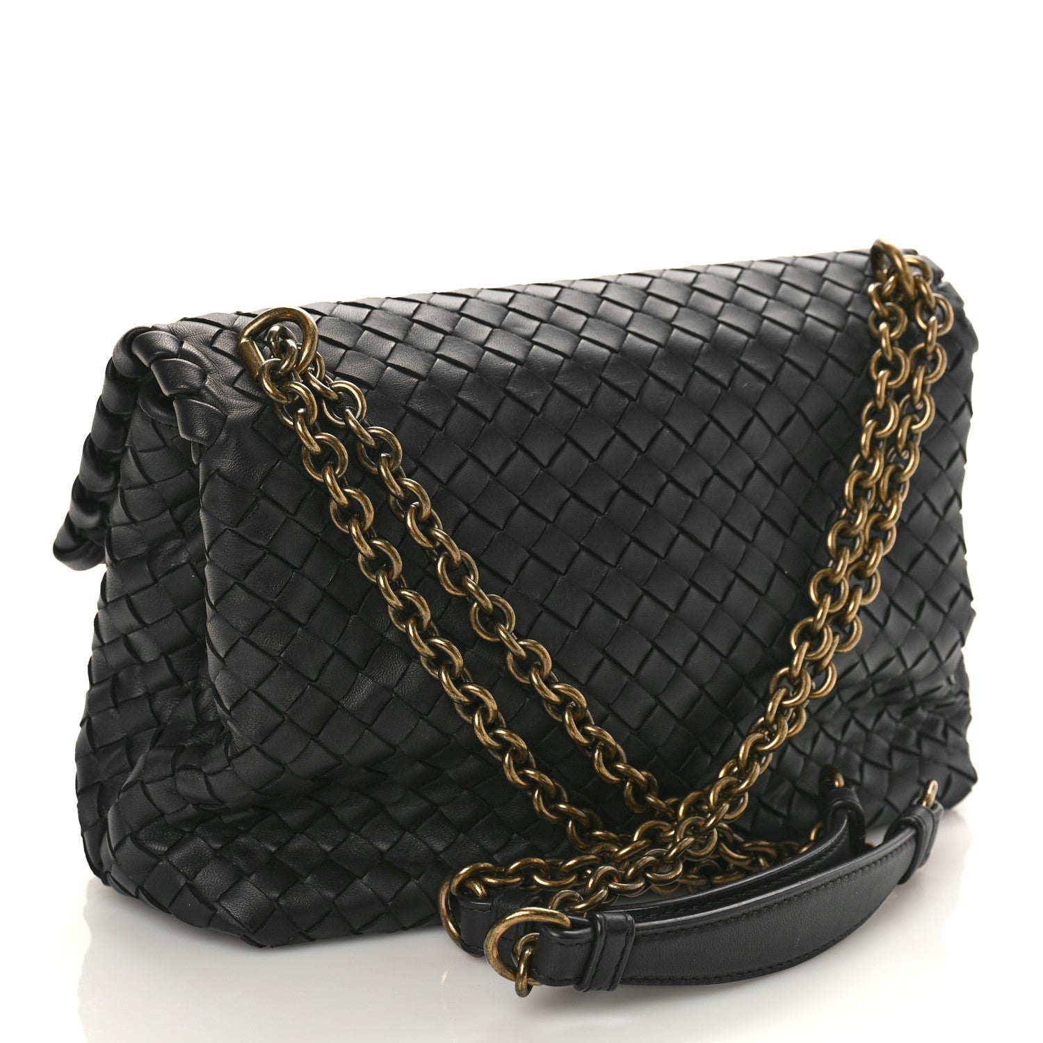 Bottega Veneta Nappa Intrecciato Medium Olimpia Shoulder Bag Black 3 of 7