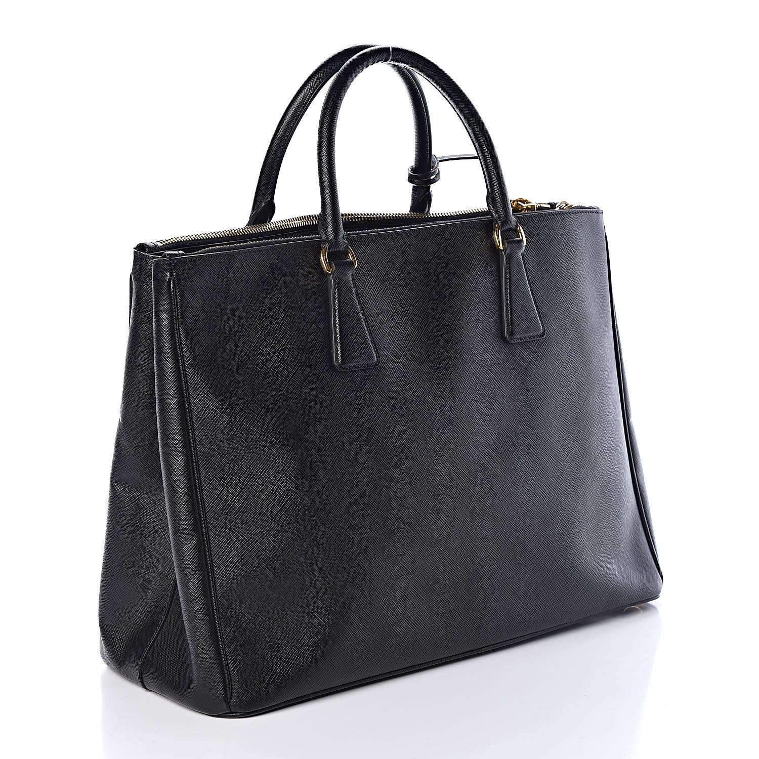 Prada Saffiano Large Galleria Double Zip Tote Black 3 of 9