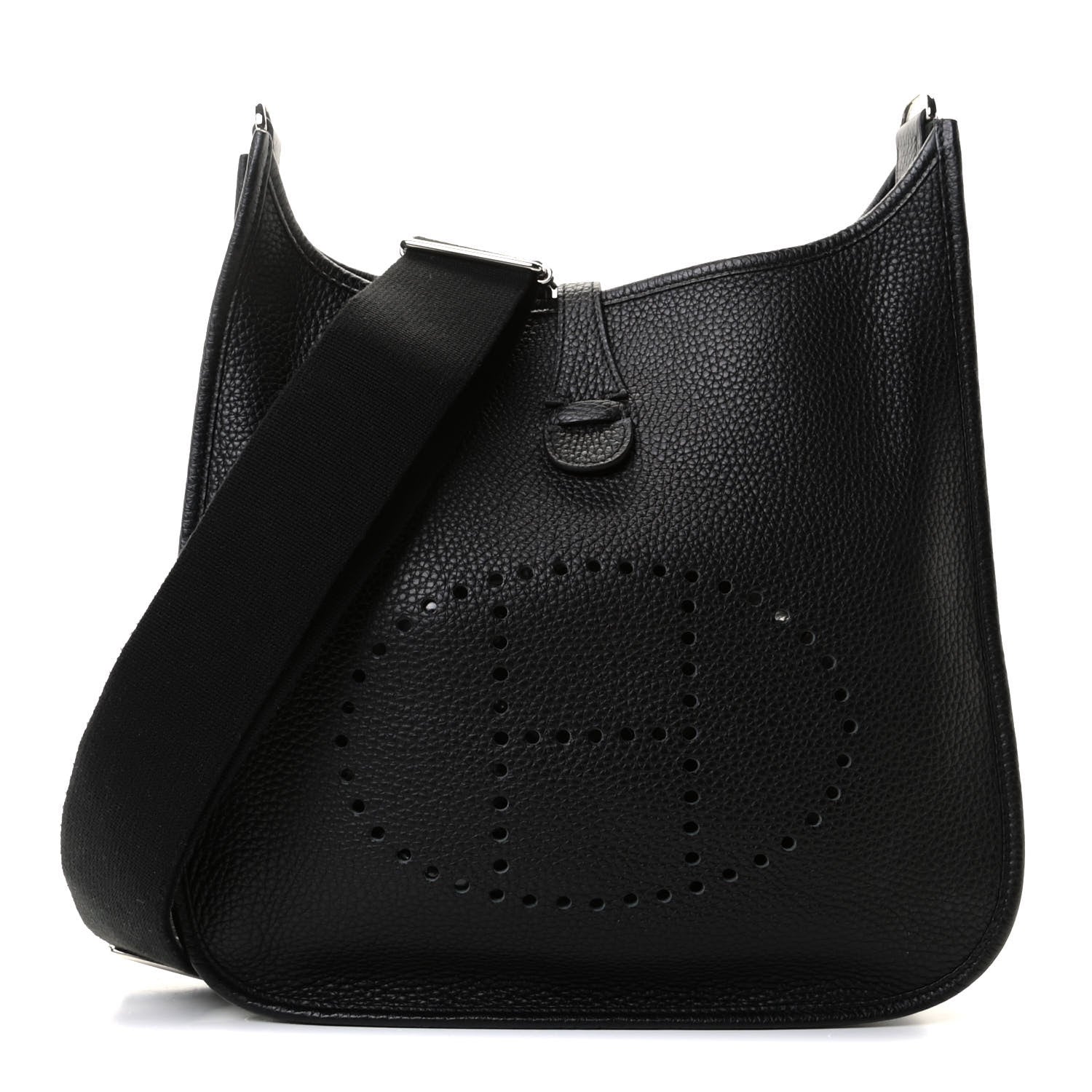 Hermes Taurillon Clemence Evelyne III PM Black 1 of 9