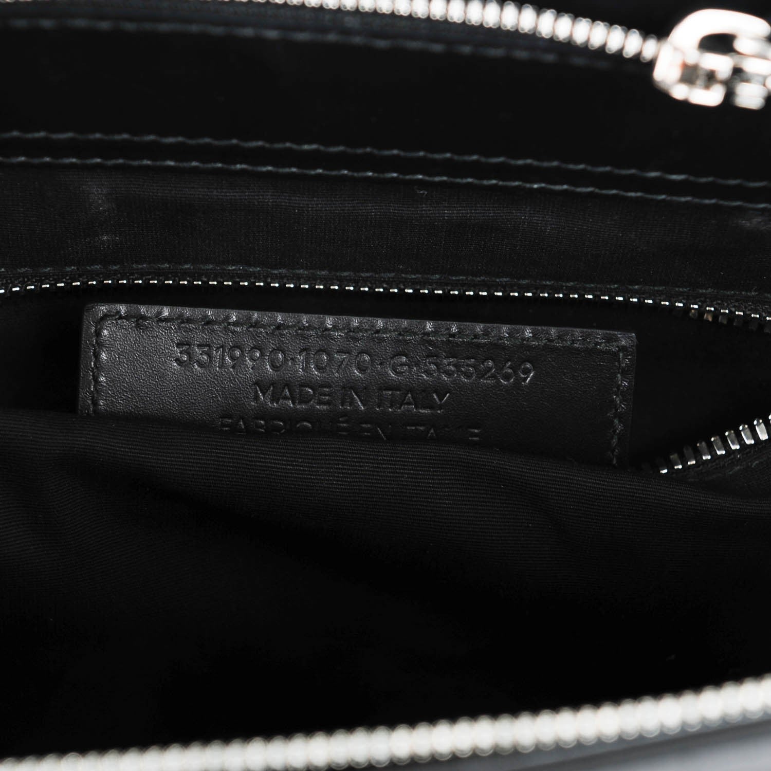 Balenciaga Calfskin Karung S Padlock Nude Work Black Electric Blue 7 of 7