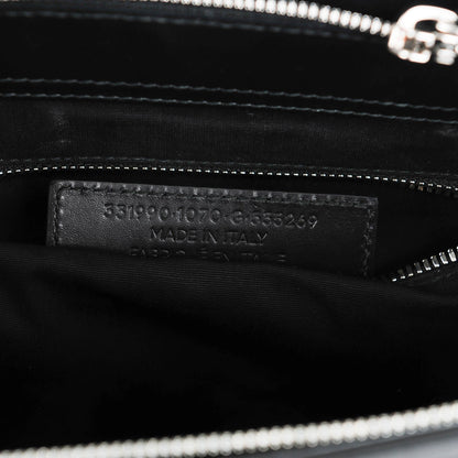 Balenciaga Calfskin Karung S Padlock Nude Work Black Electric Blue 7 of 7