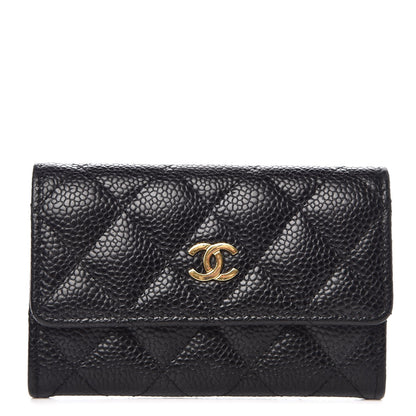 Chanel Caviar Quilted Flap Card Holder Black 1 of 8