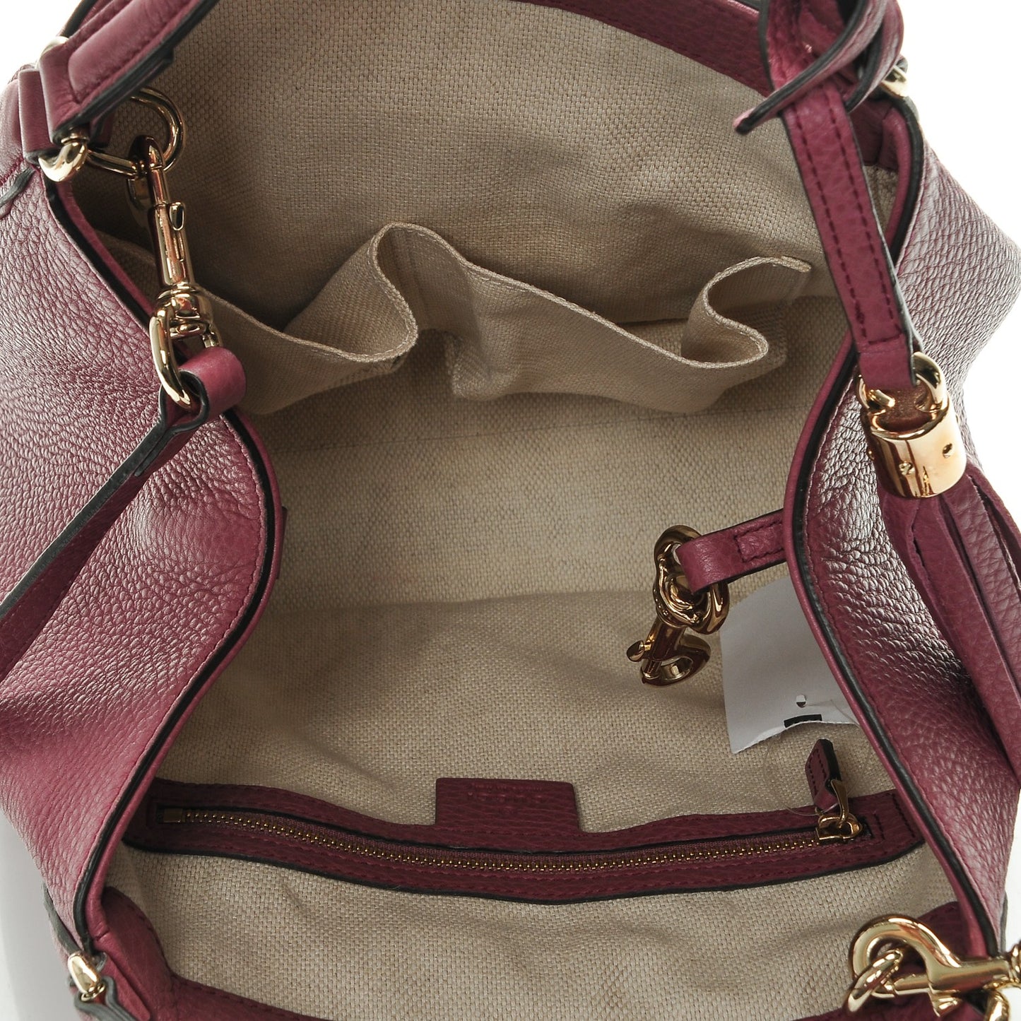 Pebbled Calfskin Small Soho Shoulder Bag Peonia Flower