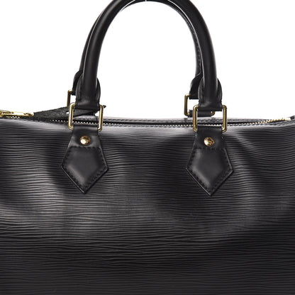 Louis Vuitton Epi Speedy 25 Black 6 of 11