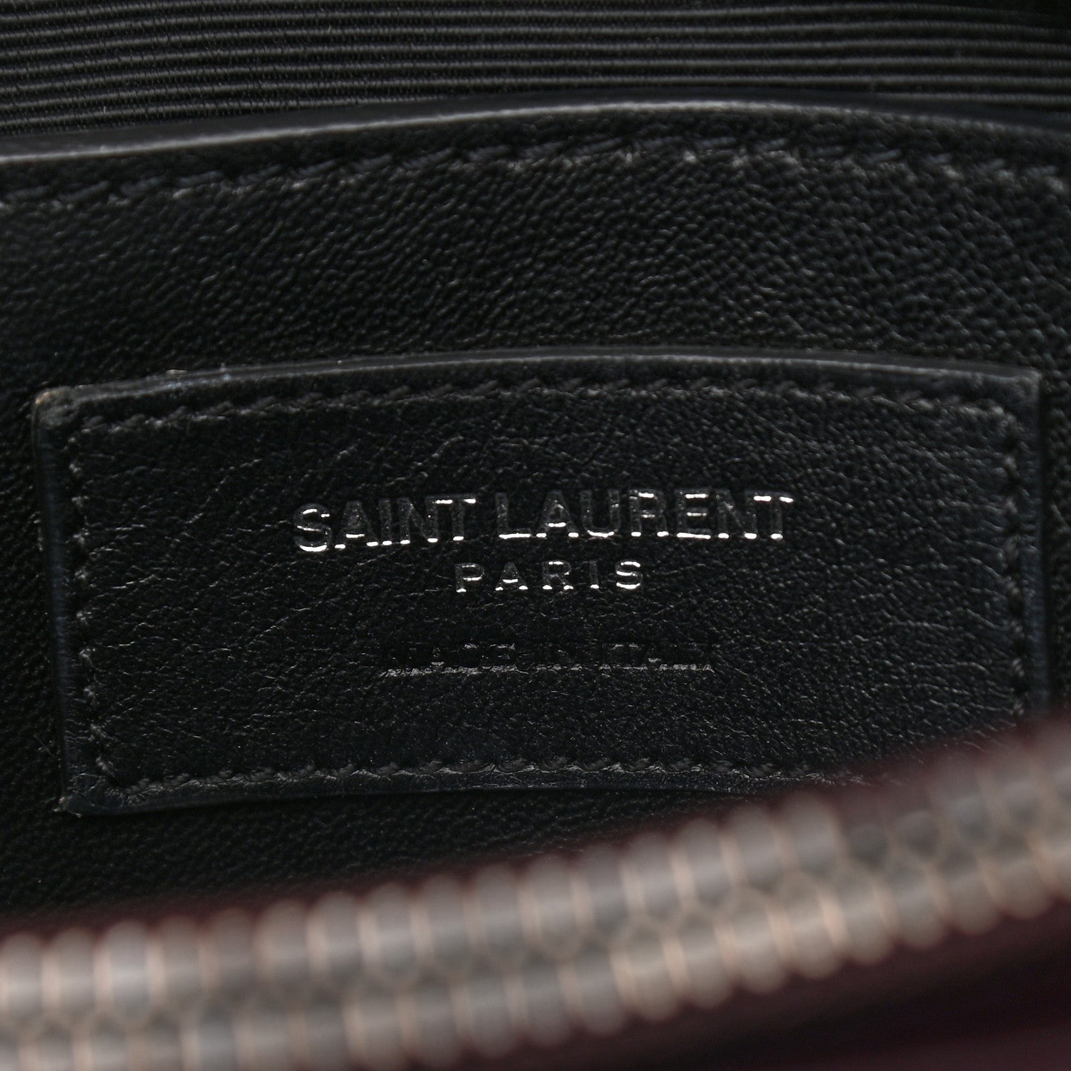 Saint Laurent Sheepskin Matelasse Chevron Monogram Medium College Bag Amaranto 7 of 10