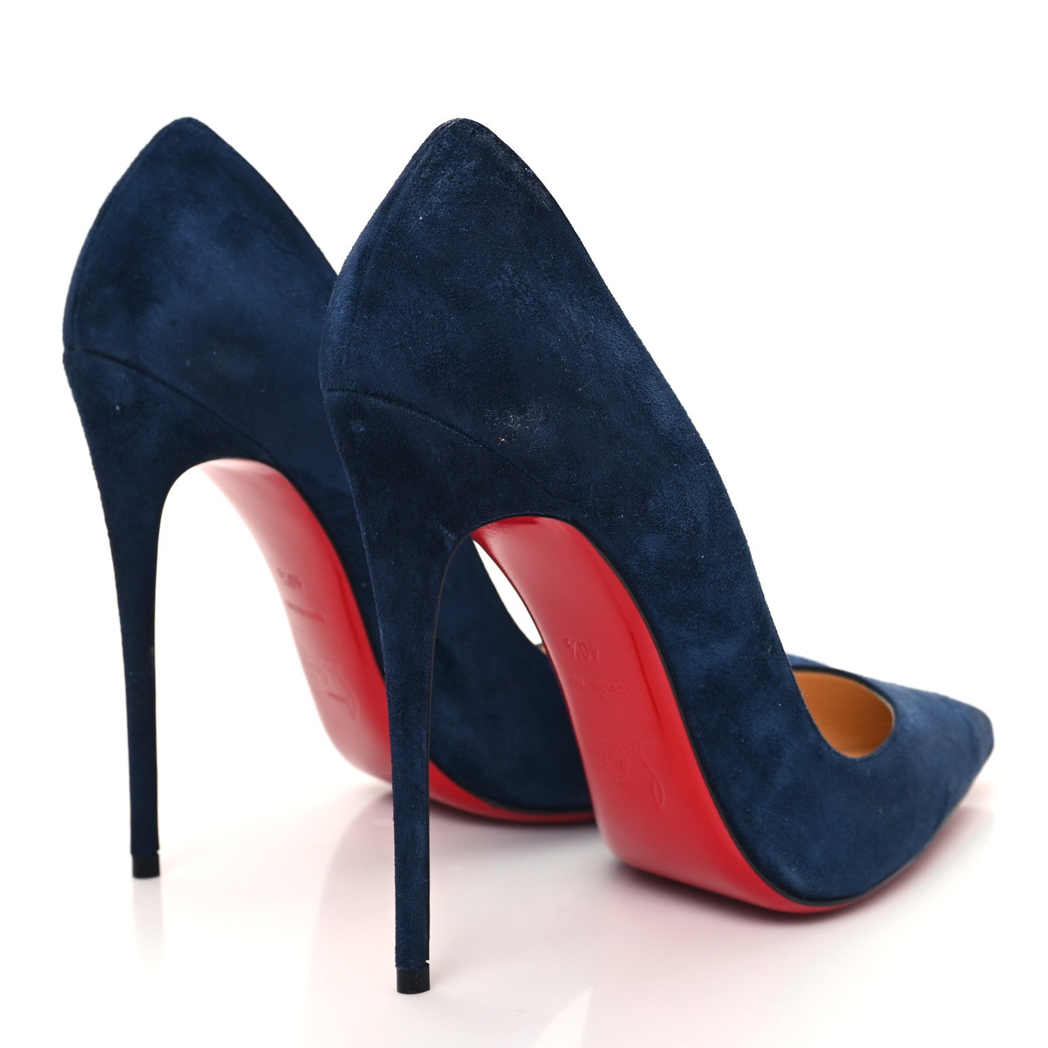 Christian Louboutin Veau Velours So Kate 120 Pumps 40.5 Navy 4 of 9