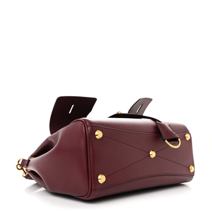 Balenciaga Smooth Calfskin Small Bel Air Carry All Bag Dark Burgundy 4 of 9